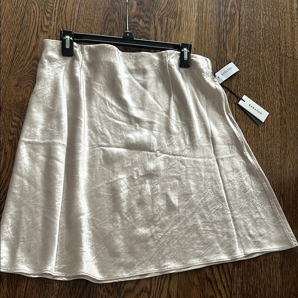 Zara Silky Cream Skirt